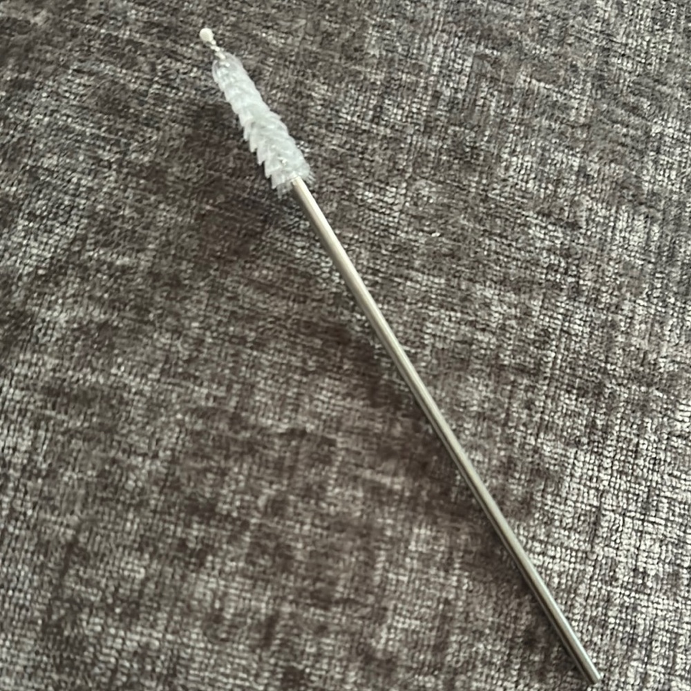 White and Orange Coffee Straw Dunkin' - Picture 6 of 8